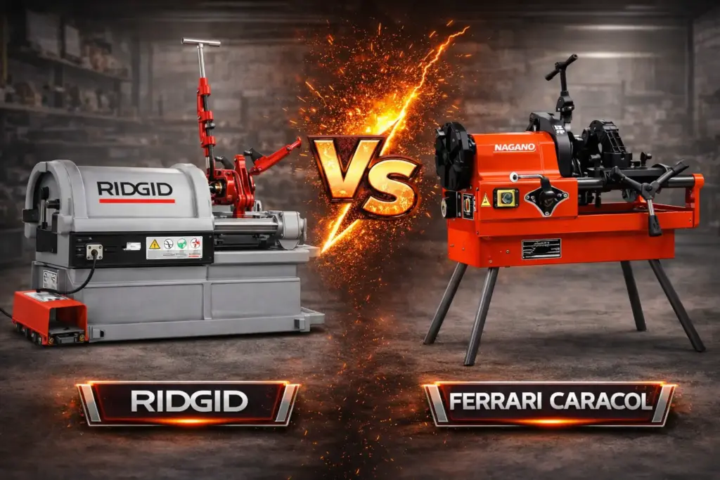 ridgid-vs-ferrari-caracol-qual-rosqueadeira-eletrica-escolher